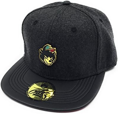 Gold Supreme x B L K : 24k Gold Bear Strapback - Melton Wool &amp; Leather