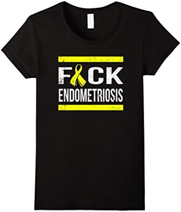 Womens Support Endometriosis awareness t shirt Medium Black