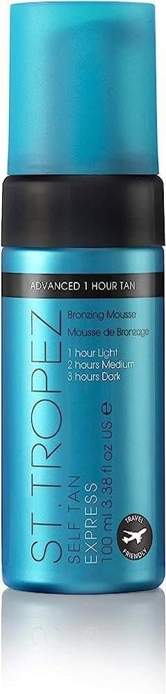 St.Tropez Self Tan Express Mousse, Fast Acting Fake Tan, Develops in 1-3 Hours, Streak-Free Finish, Vegan, Natural & Cruelty Free, 100 ml