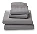 Where The Polka Dots Roam Microfiber Easy Care Luxury Sheet Set, Queen, Gray