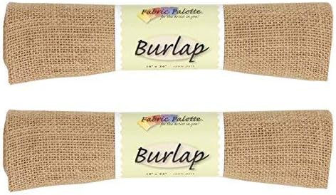 Fabric Editions Burlap, 18 by 24-Inch, Natural (2 Pack)
