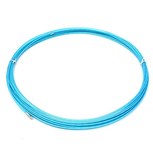 Isali Nylon Steel Electrician Fish Tape Conduit Nylon Cable Puller with Wheel Blue Durable Quality