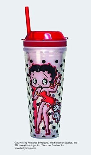 Betty Boop & Pudgy Snack & Drink 2-in-1 Travel Tumbler Cup ~ Combo by Spoontique