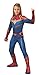 Captain Marvel Hero Costume Suit, Small Blue/Red