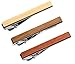 3 Pc Wood Tie Bar Clip Set, 2.1 Inch, Macaranduba, Bamboo, Palo Santo in Gift Box