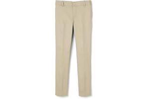 French Toast Girls' Little Stretch Twill Skinny Leg Pant with Pockets, School Uniforms for Kids and Teens