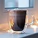 SKÖN Double Walled Borosilicate Crystal Clear Glass Mug (12oz; Set of 4) - Holiday Offer
