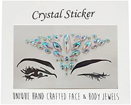TYESHA 【Face Gems Stickers Jewels Face Makeup Stickers Temporary Tattoo 】Glitter Rhinestone Adhesive Stickers Face|Eyes|Body|Forehead Decorations for Music Festival Rave Party