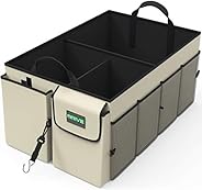 Drive Auto Products Car Trunk Storage Organizer - Collapsible Multi-Compartment - Adjustable Securing Straps