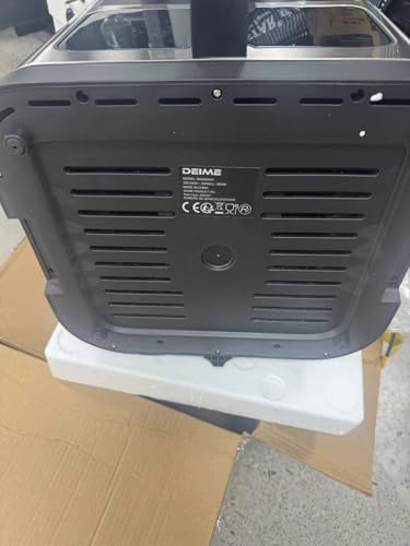 DEIME Freidora de aire 10.2 QT sin aceite 1700 W freidoras de aire de horno de gran capacidad Cocina saludable con 10 preestablecidos, freidora de aire grande para familias Ventana de cocción visual, cesta antiadherente, receta incluida