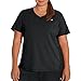 Champion Women's Plus-Size Double Dry Select Tee with FreshIQ, Black, 1X