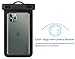 FRiEQ Waterproof Case For Outdoor Activities - Waterproof Bag/Pouch For iPhone X/8/8plus/7/7plus/6s/6s plus/Samsung Galaxy S9/S9 Plus - IPX8 Certified To 100 Feet (Black)
