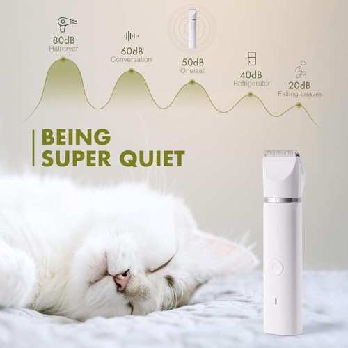 Máquina De Tosa Pets Gato Cachorro Tosador Profissional, Kit com 4 pontas de aparador de pelos para animais de estimação 4 vias em 1, sem fio e recarregável para cães e gatos