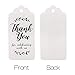 G2PLUS Thank You for Celebrating with Us Tags, 100PCS White Paper Thank You Gift Tags with String for Mother's Day, Wedding, Birthday, Graduation, Baby Shower Party Favors
