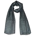 100% Pure Linen Scarf, Two Tone Stripes In Twill & Gauze, Linen Scarf. 100% Pure Linen Scarf, Two Tone Stripes In Twill & Gauze, Linen Scarf.