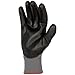 Amazon Basics Polyurethane Coated Work Gloves, Polyester Liner Fiber, Touch Screen, Grey, Size 9, L, 12-Pair