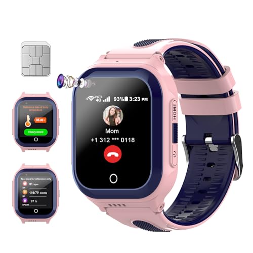 Getfitsoo Wonlex 4G Kids Smartwatch with SIM Card, 1.4