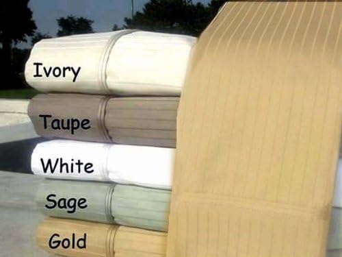 MARRIKAS 1000TC Egyptian cotton quality QUEEN GOLD PIN STRIPE Duvet Cover Set