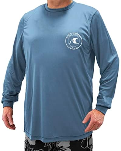 H2O Sport Tech Big Tall Men's Swim Shirt Long Sleeve Light