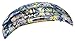 France Luxe Rectangle Volume Barrette - Splash Garden Blue/Green