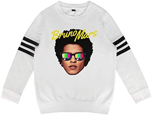 Gwende Zeno Boys Girls Pullover Sweaters Bruno-Mars-24k-Magic-Album Crew Sweatshirt
