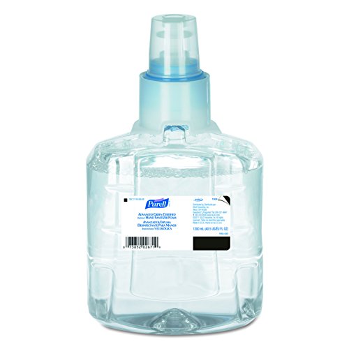 PURELL 190402CT Advanced Green Certified Hand Sanitizer Refill, 1200mL, FragFree (Case of 2)