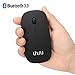 UHURU Rechargeable Bluetooth Wireless Mouse for PC, Mac, Laptop, Android Tablet (Black)