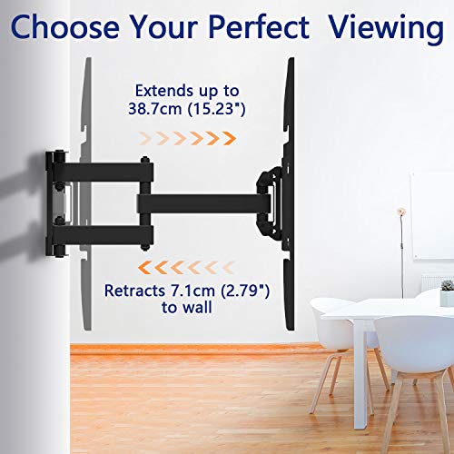 Rentliv TV Mount Swivel Tilt Extend TV Holder, Ultra Strong Double Arms