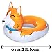 BigMouth Inc. Corgi Pool Float, Thick Vinyl Raft, Holds 200 Pounds and Includes Patch Kit 48: x 48