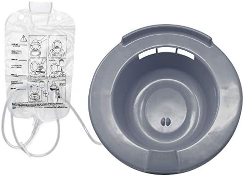 Pivit Over-the-Toilet Bidet Soaking Sitz Bath | Graphite | Hemorrhoid & Perineal Soak Bowl for Postpartum Hemorrhoidal Treatment & Post-Episiotomy Patients | Discomfort & Pain Relief Basin for Toilets