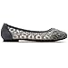 Ollio Women's Ballet Shoe Floral Lace Breathable Flat