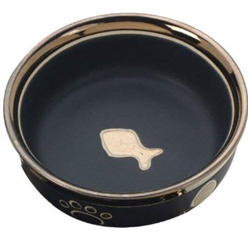 Ethical Pet Products (Spot) CSO6883 Ritz Copper Rim Cat Dish, 5-Inch, Black