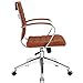 Modway Jive Ribbed, Mid Back Office Chair, Terracotta