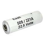 Exell A221 505A Alkaline 22.5V Battery NEDA 221 , 15F15, 15LR54, 221, 221A, 333, 505, 505A, 505E, 75, A221, A221/505A, A505, B, B155, BA333U, BL-MV15, BLR155, DRY1715, Y15, Kodak BROWNIE FLASHHOLDER 4 FLASH UNIT, Newmann U87 MICROPHONE, Ricoh 500 FLASH UNIT