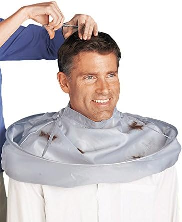 PROTECTIVE COVERING FOR HAIR CUTTING SYSTEM, INCLUDING COLORING, SHAMPOO, STYLING, LEAVING NO MESS!! HOME OR SALON USE, GRAY COLOR