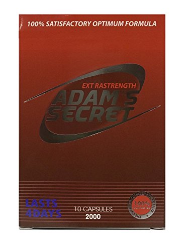 Adam’s Secret 2000 100% Natural Most Effective Amplifier for Rapid Male Performance Enhancement, Energy, and Endurance! Health Booster 10 Pills per Pack Adam’s Secret 2000 100% Natural Most Effective Amplifier for Rapid Male Performance Enhancement, Energy, and Endurance! Health Booster 10 Pills per Pack