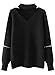 Futurino Women's Solid Choker V Neck Long Sleeve Loose Knit Sweater Jumper Top