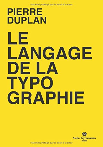 Le  langage de la typographie
