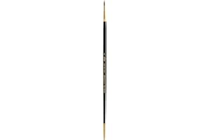 Silver Brush Limited 7100-8 Renaissance Round Paintbrush for Oil, Watercolor, Gouache, Inks, Dyes, Fluid, & Flow Acrylic, Size 8, Long Handle