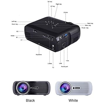 Everycom X7 WiFi Proyector de Android TV Beamer Miracast Kodi AC3 ...