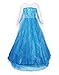 sophiashopping girls princess Dress For This Summer, Blue&white, Small / 4