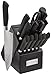 Cuisinart C77SS-15PP Classic Artisan Collection 15 Piece Stainless Steel Cutlery Block Set, Black