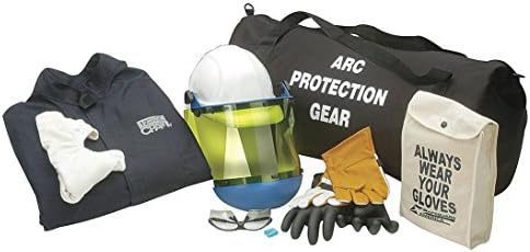 Chicago Protective Apparel - AG-12-CV-5XL - 12.0 cal./cm2 Arc Flash Protection Clothing Kit, 2-HRC, Navy, 5XL