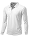 Xpril Men's Cool Max Fabric Sporty Design 2 Tone Plaid Collar T-Shirt