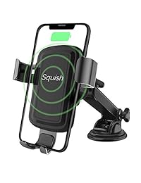 Squish   Cargador inalámbrico para teléfono móvil de coche, salpicadero, parabrisas, soporte para iPhone X y Samsung
