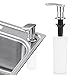 Sink Soap Dispenser, Cozzine Stainless Steel Kitchen Soap Dispenser, Large Capacity 17 OZ Bottle, 3.15 Inch Threaded Tube for Thick Deck Installation, Zinc Alloy Nozzle, Chrome Finish