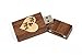 Walnut Wood USB 2.0 8GB Flash Drive - With Handmade Paperbox - Filled with Raffia Grass - Mr & Mrs Love Design