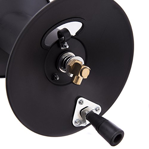 PM Manual Hand Crank Air Compressor Hose Reel Without Hose 100 ft. Capacity