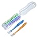 Silicone Baby Spoons BPA Free - Soft Tip First Stage Infant Spoons Gift Set of 5 with Convenient Travel Case