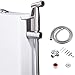 Bidet Sprayer Toilet Sprayer/Handheld Stainless Steel Sprayer with Chrome Finish Brass T-Valve Adapter for Personal Hygiene & Cleaning